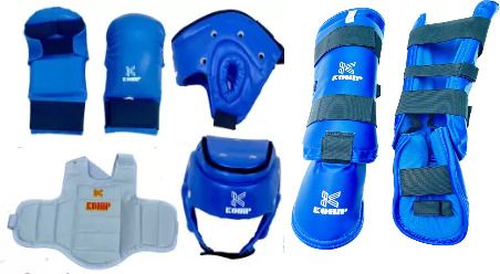 kohip karate kit set Taekwondo Kit Pvc Full Training Martial Art Set (S-Blue) Boxing Gloves-picture-22