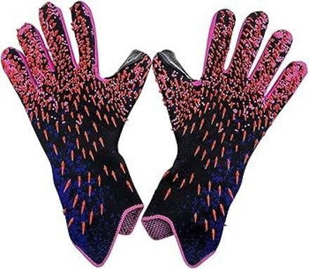 nema Non Slip Wear-Resistant Goalie Gloves - Pink and Blue - Size 10 Goalkeeping Gloves-picture-32