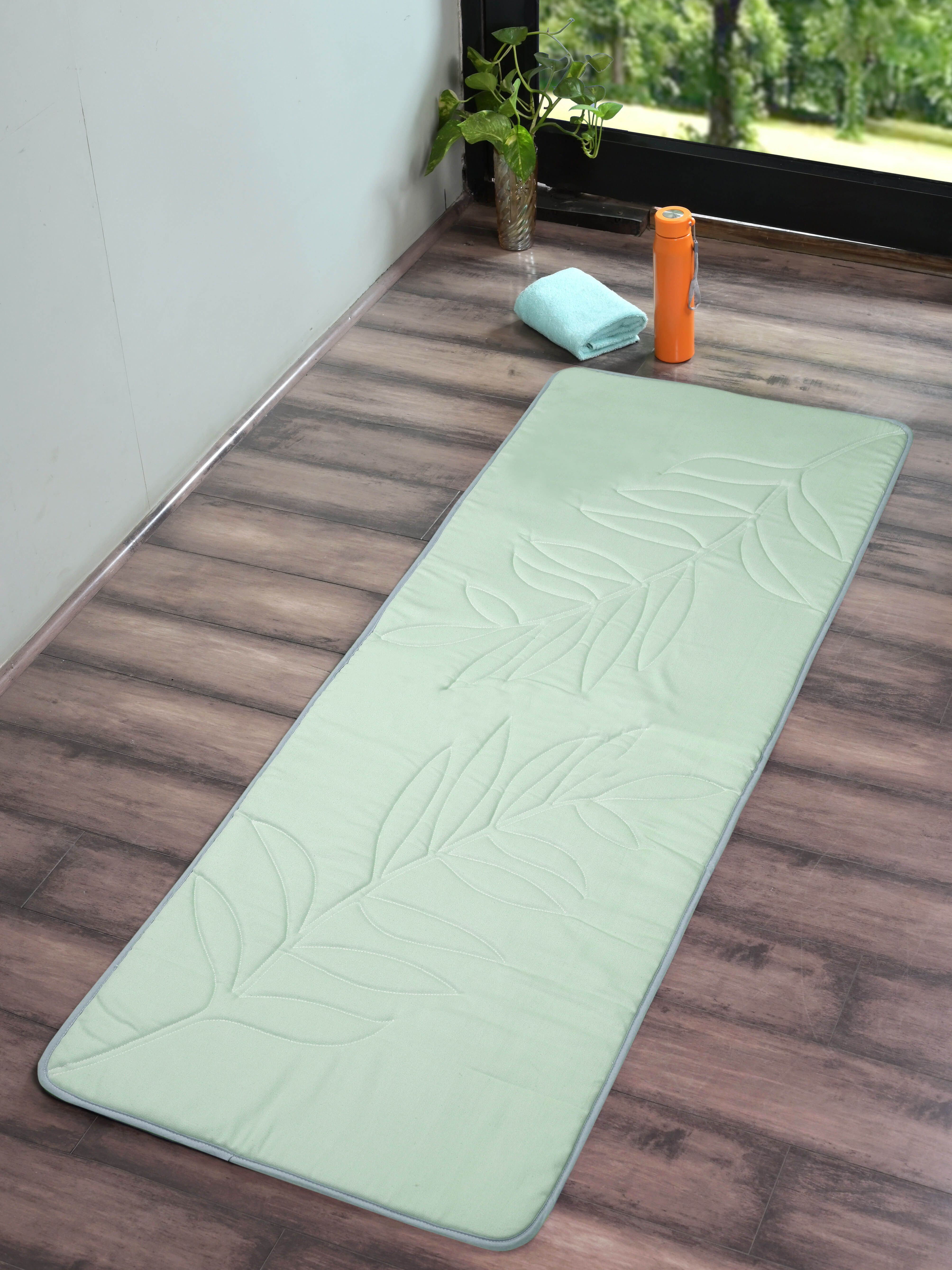 saral home SOS-1940-60x170-GREEN Black 0.4 mm Yoga Mat-picture-15