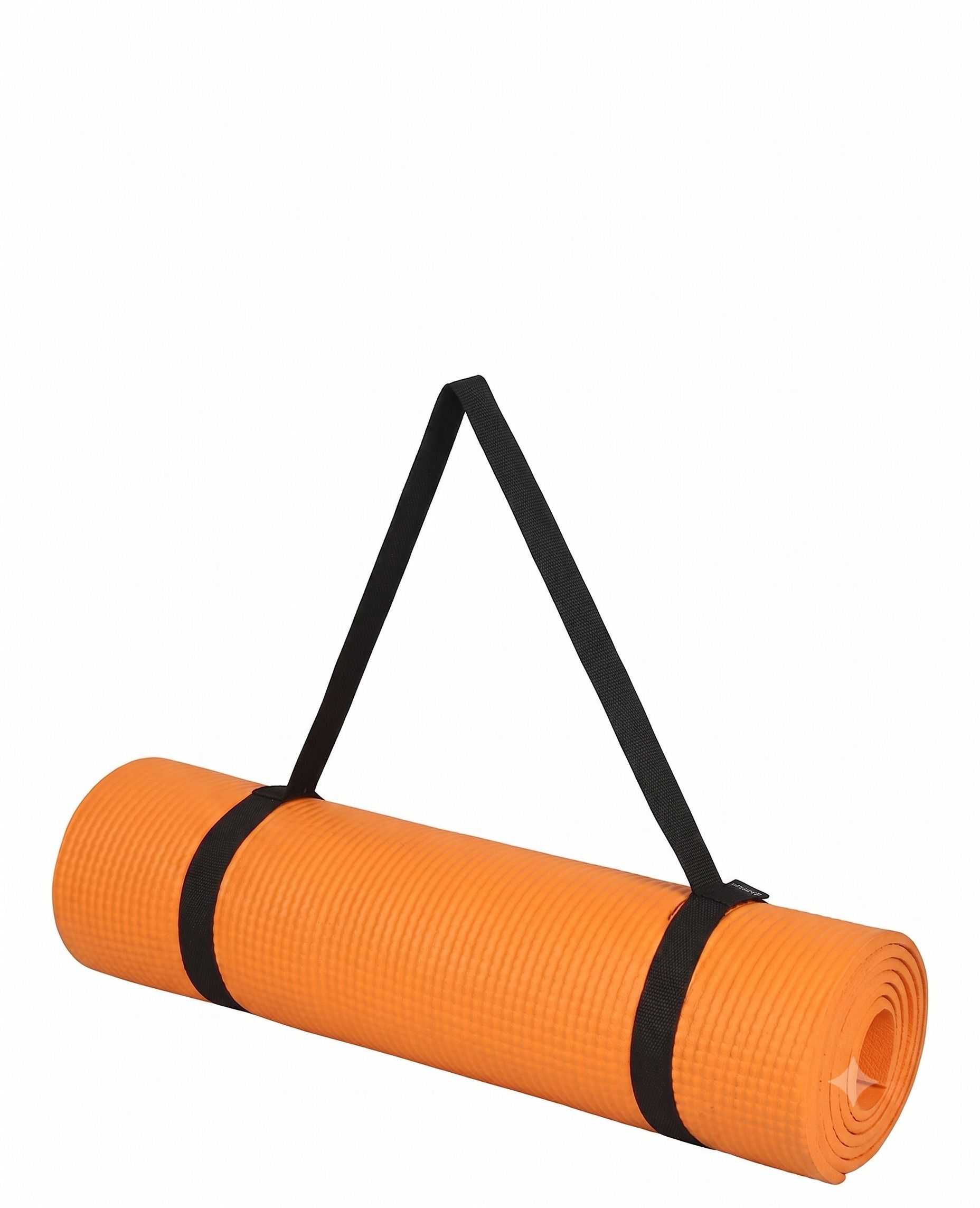 kp enterprises Premium EVA Yoga Mat | Anti-Slip with Carry Strap 4mm Orange Orange 4 mm Yoga Mat-picture-2