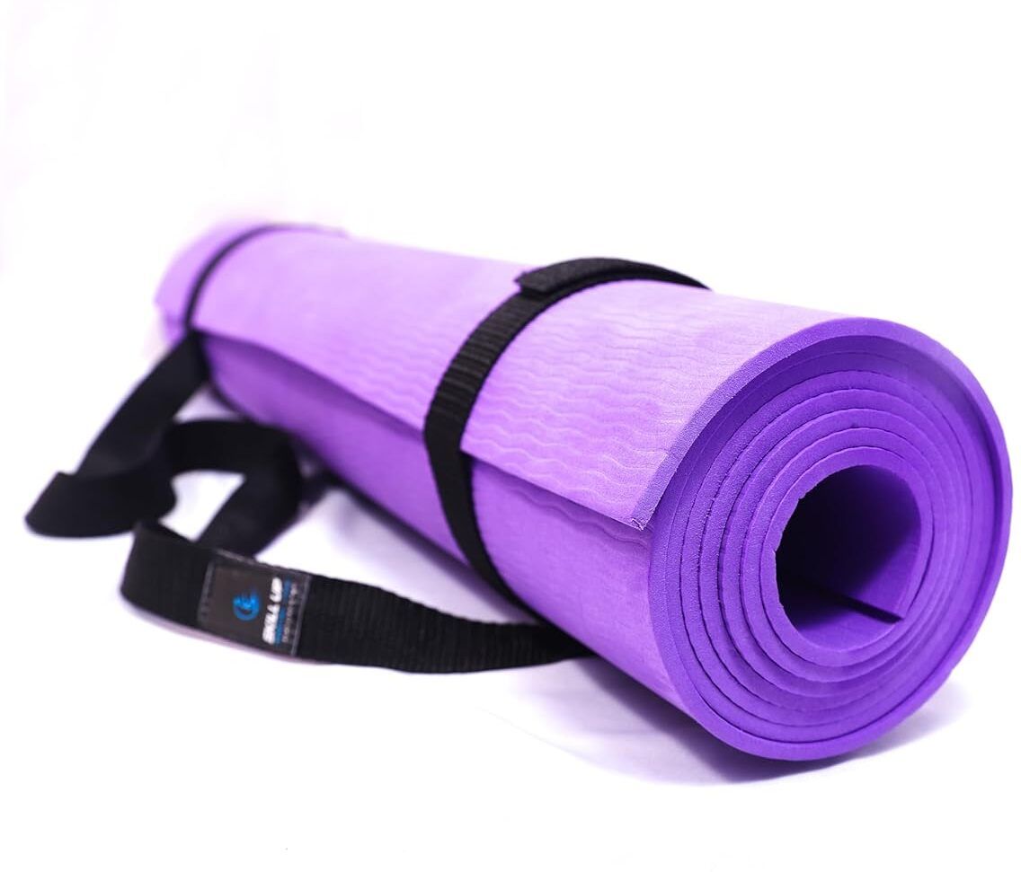 yoga mat for women gym mat Anti Slip Yoga mat 4mm Workout mat Purple 4 mm Yoga Mat-image-46