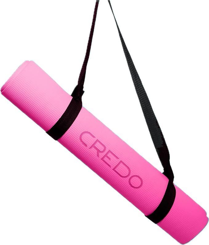 Anti Skid Yoga Mat for Gym, Workout, Exercise - 6MM Pink 60 mm Yoga Mat-image-3