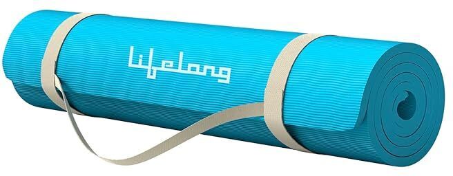 EVA Material Anti-Slip Blue 4 mm Yoga Mat-image-42