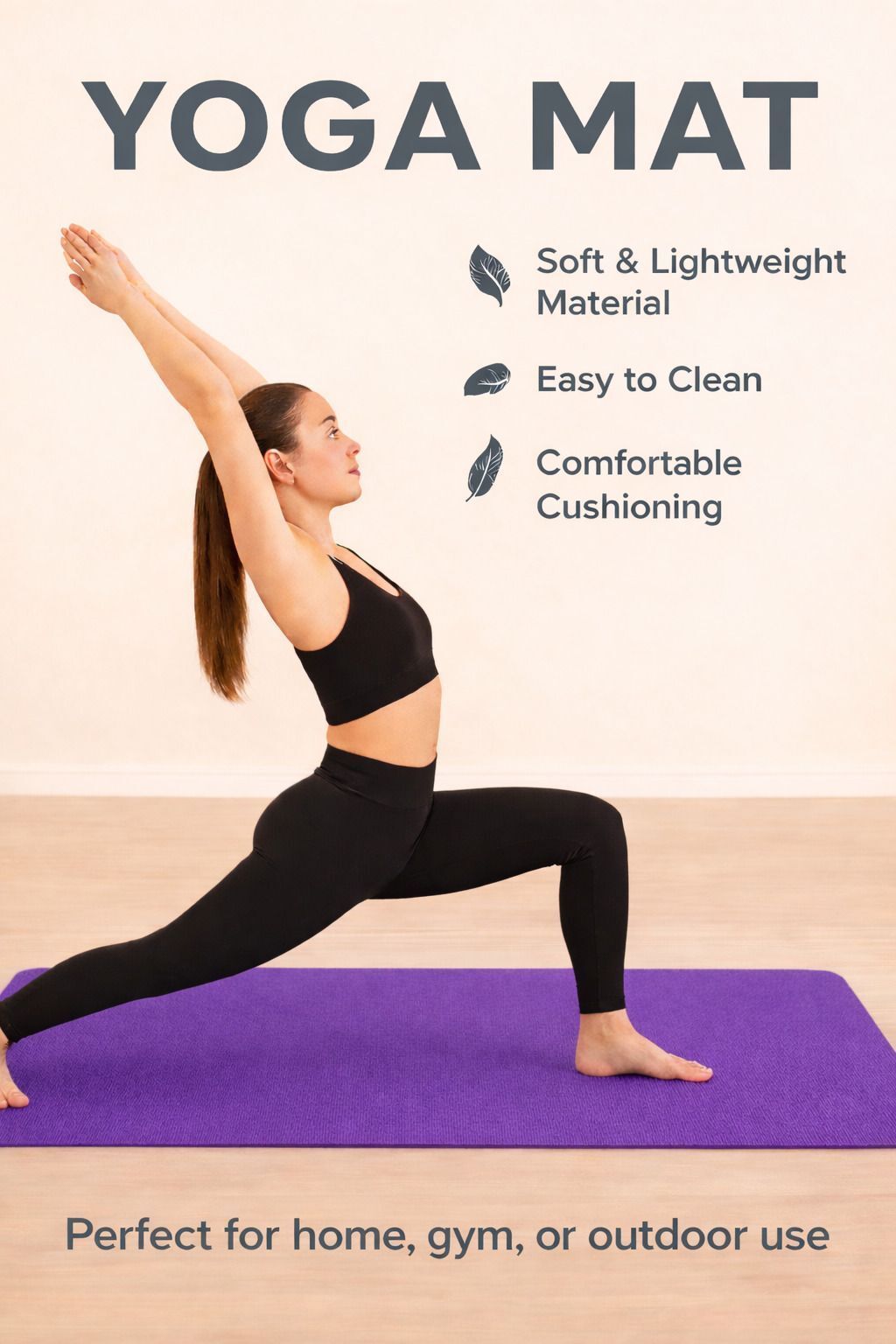 flexura Yoga Mat Purple 4-5 mm Yoga Mat-picture-28