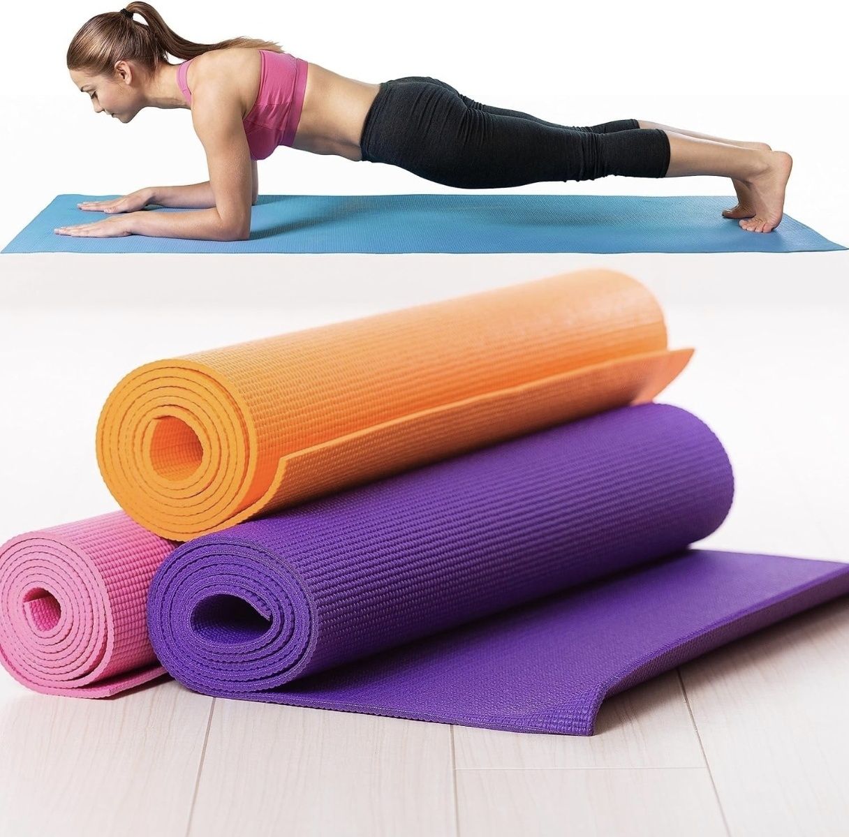 Silicone base Premium Multicolor 4 mm Yoga Mat-image-33
