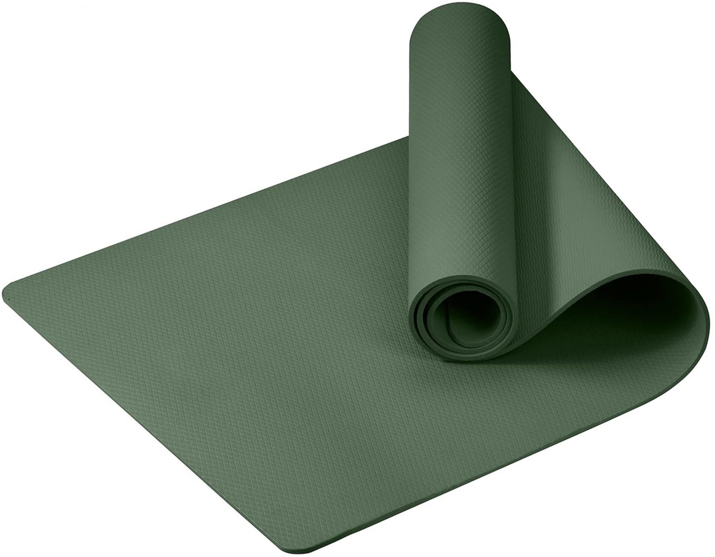For Wellness Non Slip Super Soft for men and women Green 6 mm Yoga Mat