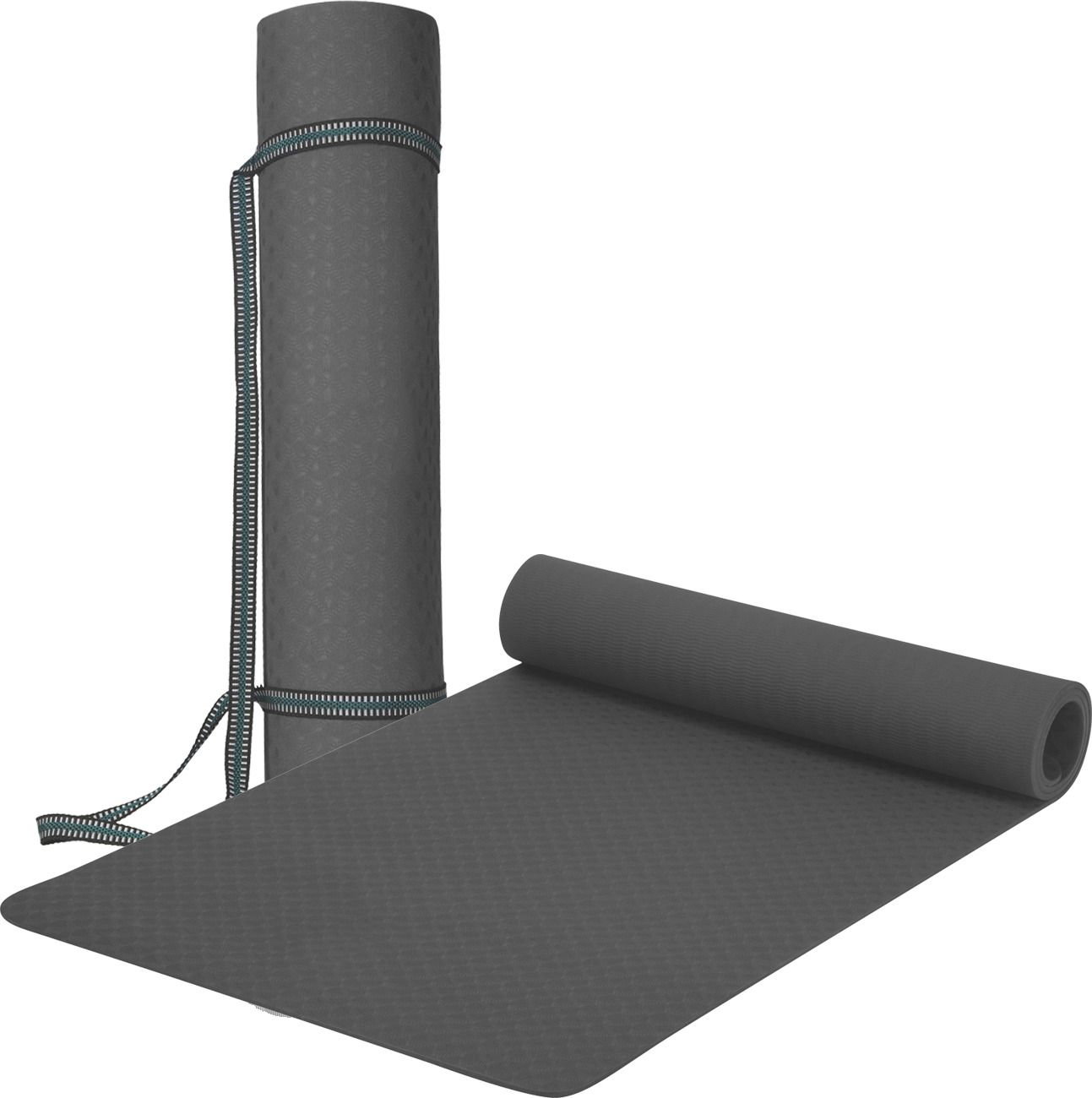 Everyday Yoga Mat & Carry Strap for Men, Women & Kids Fitness (Grey) - Grey 6MM mm Yoga Mat-image-41