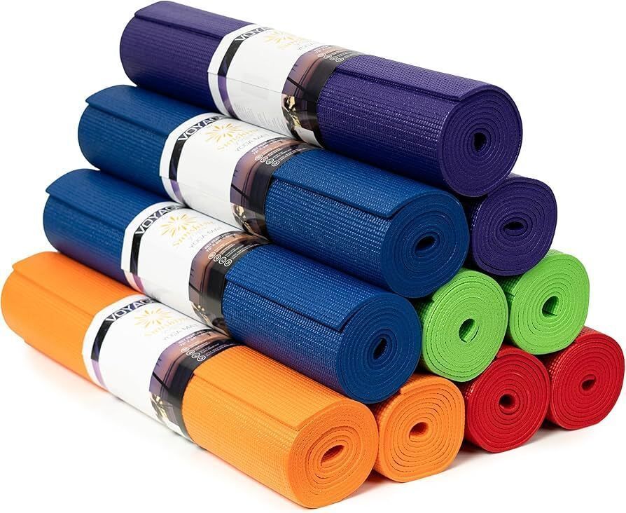 4MM Premium EVA Yoga Mat multicolour Anti Skid, Home Exercise&Gym workout_QTY -1 Multicolor 4 mm Yoga Mat-image-30