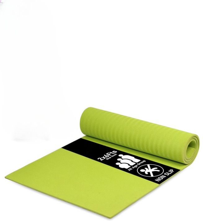 Yoga Mat Green 4mm for Kids, Men and Women 4 mm Yoga Mat-image-30