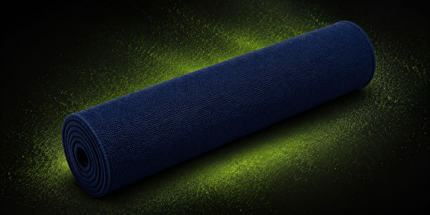 Premium Fitness Yoga Mat 67 x 24 Inch Cotton Anti Slip Soft Cushion Navy 7 mm Yoga Mat-image-21