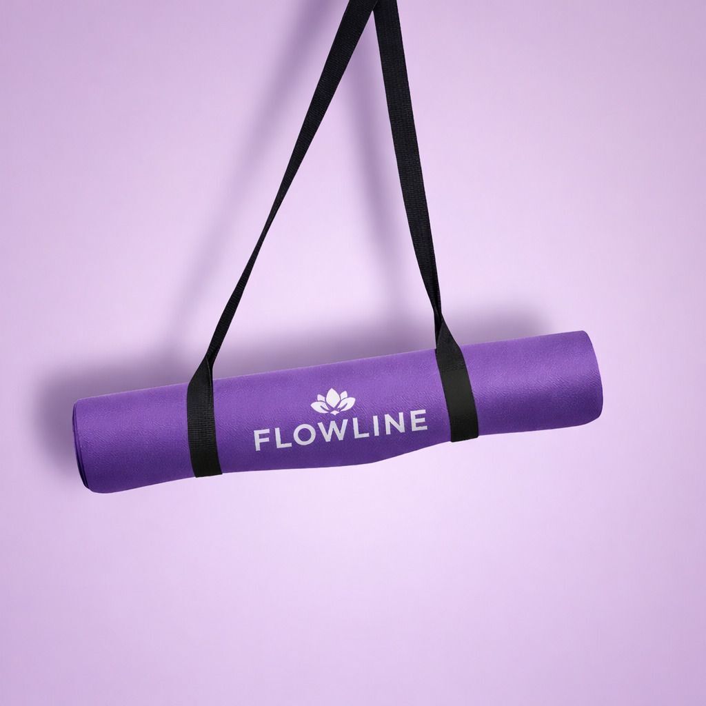 4MM Yoga Mat for Men & Women | Anti Slip 4mm Thick Exercise Mat Purple 4 mm Yoga Mat-image-11