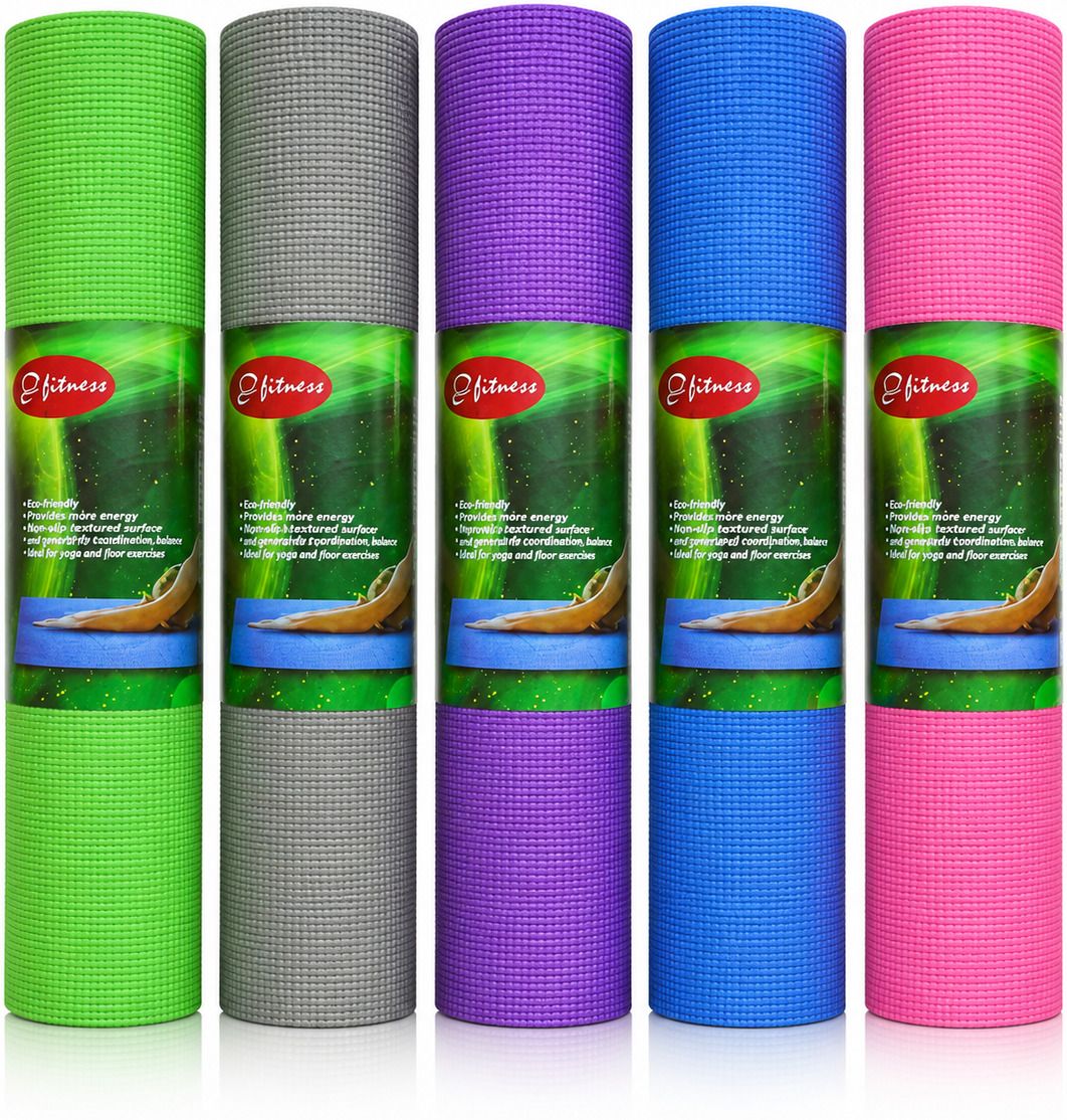 Yoga Mat 3mm (Multicolor: 1 Pcs) Lightweight Indoor & Outdoor (Color May Vary) Multicolor 3 mm Yoga Mat-image-28