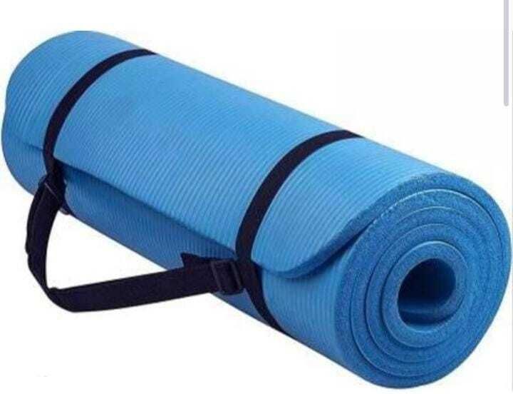Yoga Mat - Exercise & Yoga For Men, Women, Children, Elderly 4mm Yoga Mat Blue 4 mm Yoga Mat-image-18