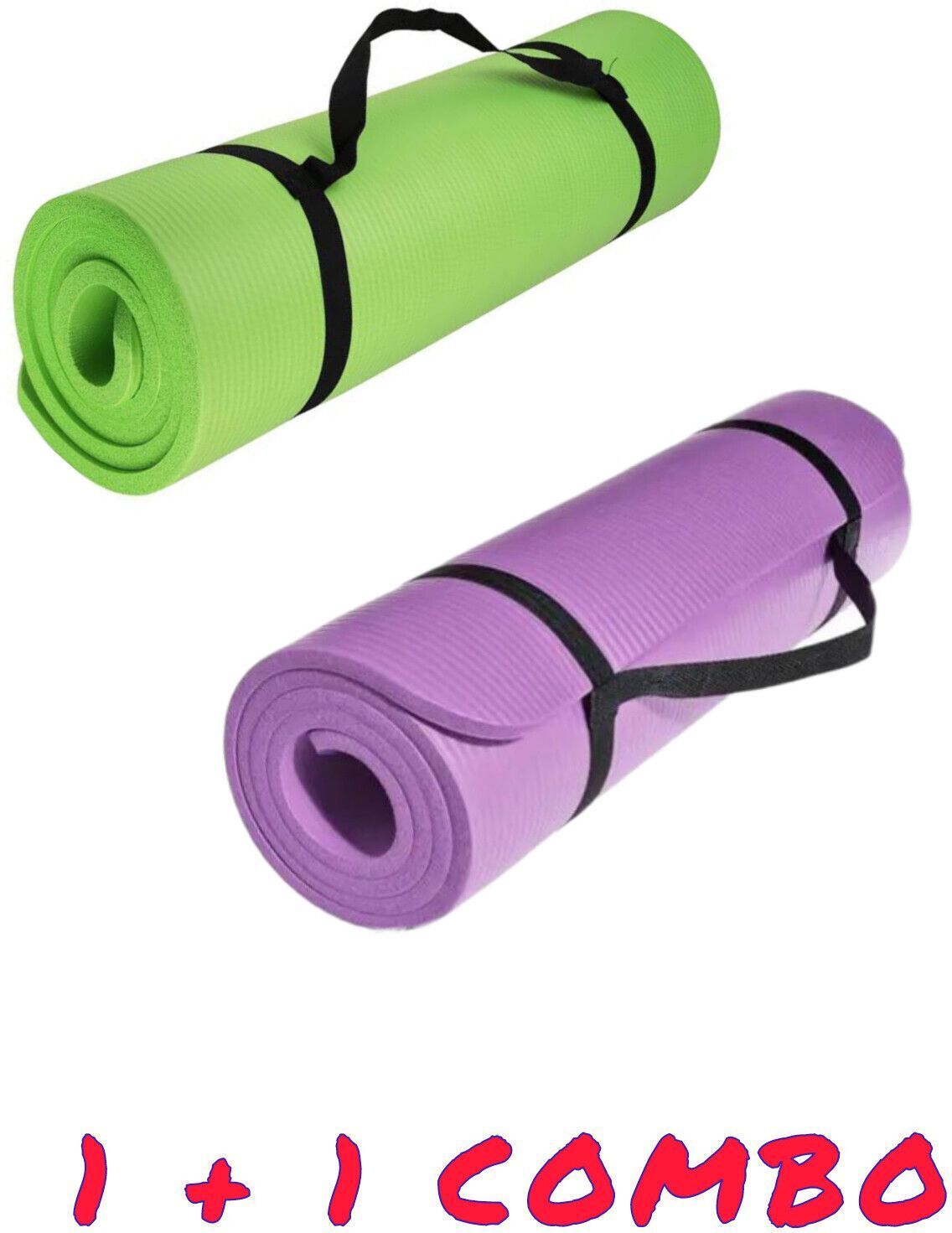 flexura DUAL DELIGHT YOGA MAT COMBO Purple, Green 4 mm Yoga Mat-picture-13