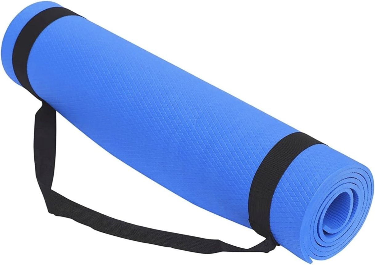 YOGA MAT Black, Blue, Red, Multicolor, Pink 4 mm Yoga Mat-image-16