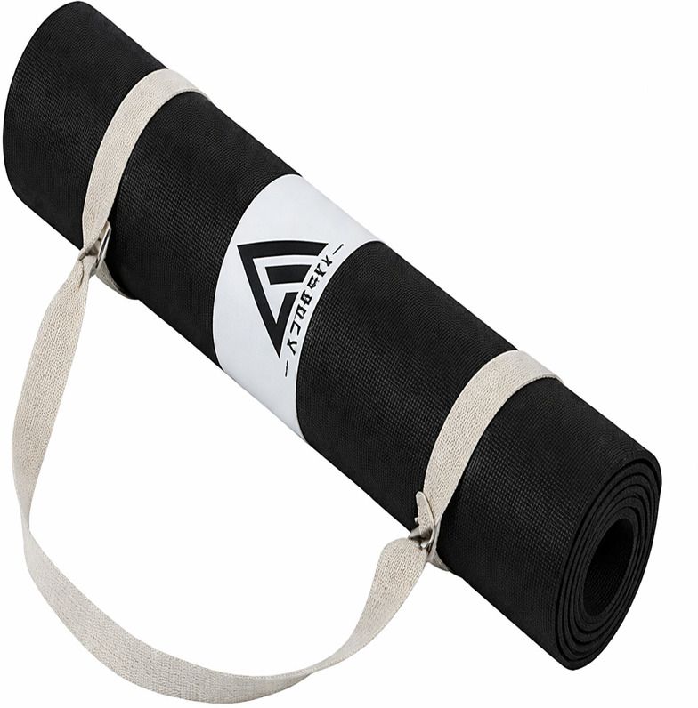 adrenex by flipkart Exercise Mat for Gym/Home Workout Fitness |EVA Anti-Skid Material Black 6 mm Yoga Mat-picture-15