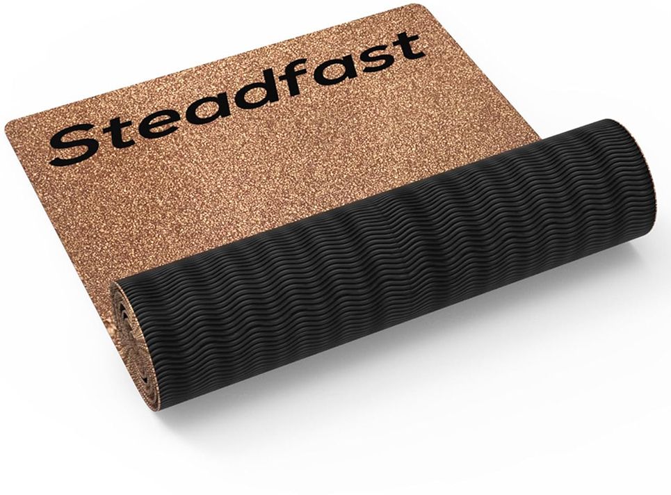 steadfast nutrition Premium Cork Yoga Mat Eco Friendly Blend Of Cork & Rubber with Bag to carry Brown 8 mm Yoga Mat-picture-28