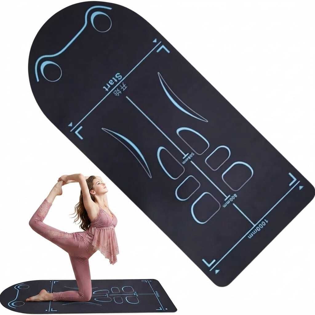 Non Slip Exercise Yoga Mat Multicolor 4 mm Yoga Mat-image-45