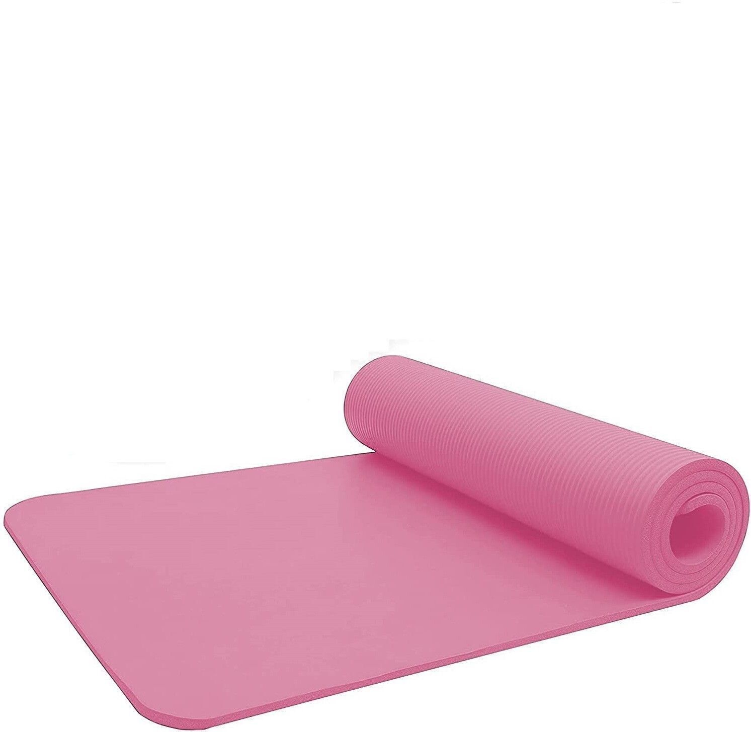 Yoga mat for Workout Fitness Pilate and Meditation, Anti Tear & Slip 4 mm Pink 4 mm Yoga Mat-image-1
