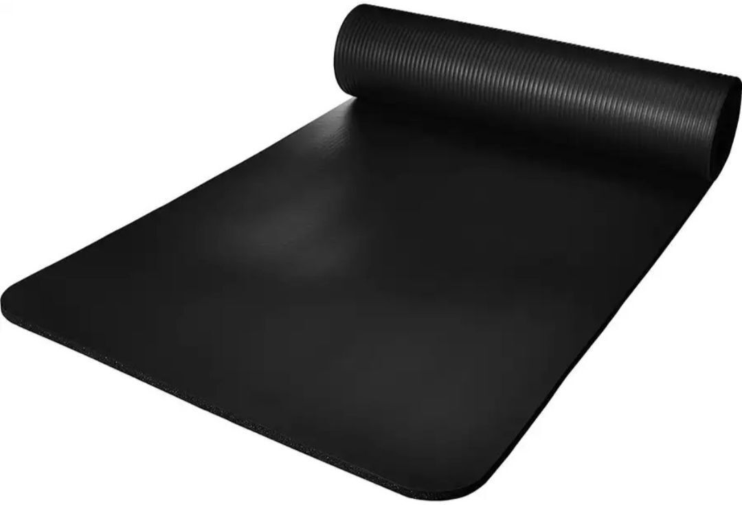 4mm black Premium EVA Yoga Mat grey Anti Skid, Home Exercise&Gym workout_new Black 4 mm Yoga Mat-image-10