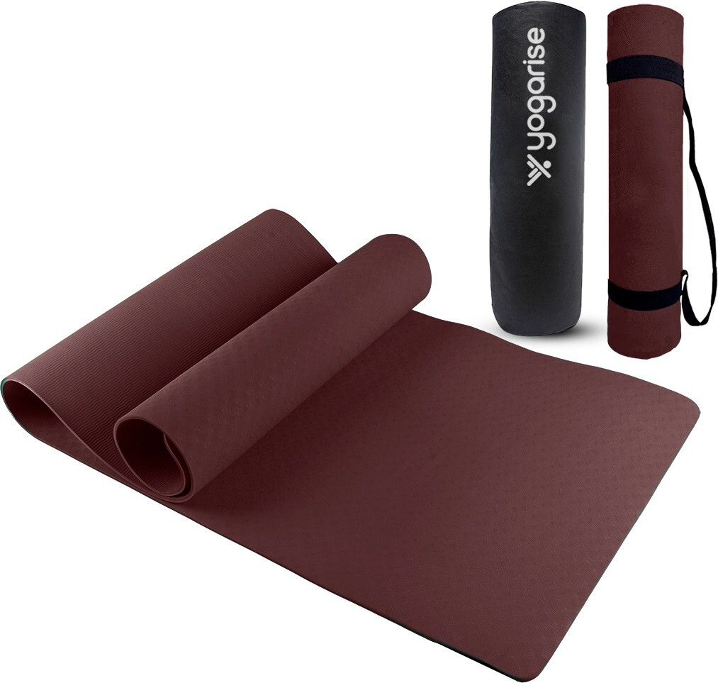 yogrise Yoga Mat for Gym Workout for Men and Women with Bag & Strap (Made in India) 6 mm Yoga Mat-picture-26