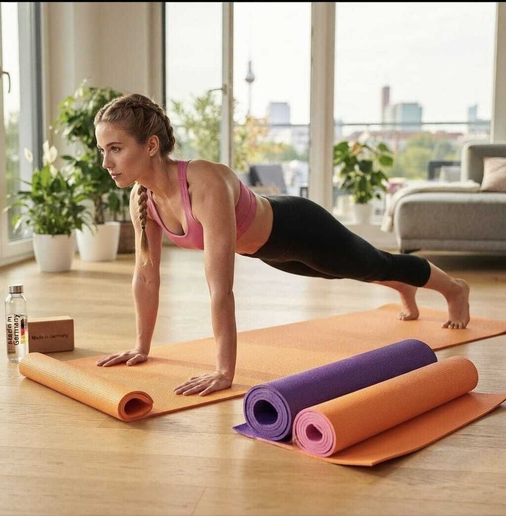 Silicone base Premium Yoga Mat Multicolor 4 mm Yoga Mat-image-19