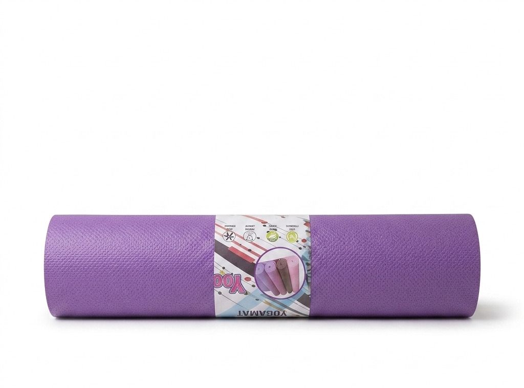 Yoga mat for Women & Men EVA Material 4mm Anti-Slip Mat for Workout Orange, Purple, Black, Silver, Red 4 mm Yoga Mat-image-35