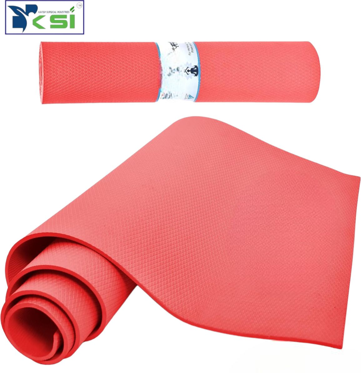 ksi 4mm Yoga Mat for Women & Men Textured Surface Extra Thick Silver 4 mm Yoga Mat-picture-12