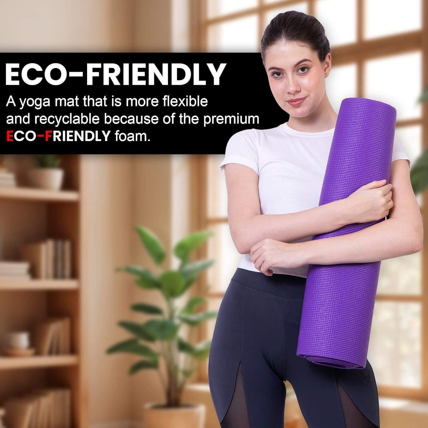 4 mm Yoga Mat for Men & Women Fitness, Multicolour for Gym Workout_new Purple 4 mm Yoga Mat-image-49