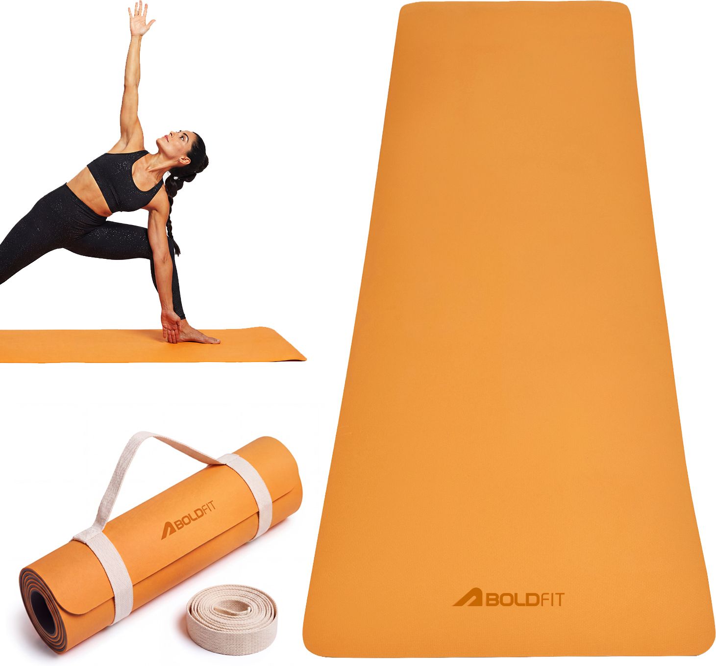 boldfit FK-BYM06 Super Foam YogaMat with Strap – 6mm Anti-Slip Exercise Mat for Unisex 6 mm Yoga Mat-picture-0