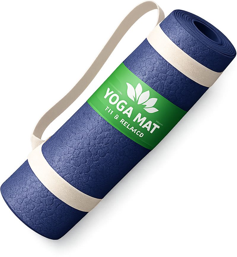 6-7MM Textured Yoga Mat Anti Slip Exercise Mat For Women Men Blue 6 mm Yoga Mat-image-39