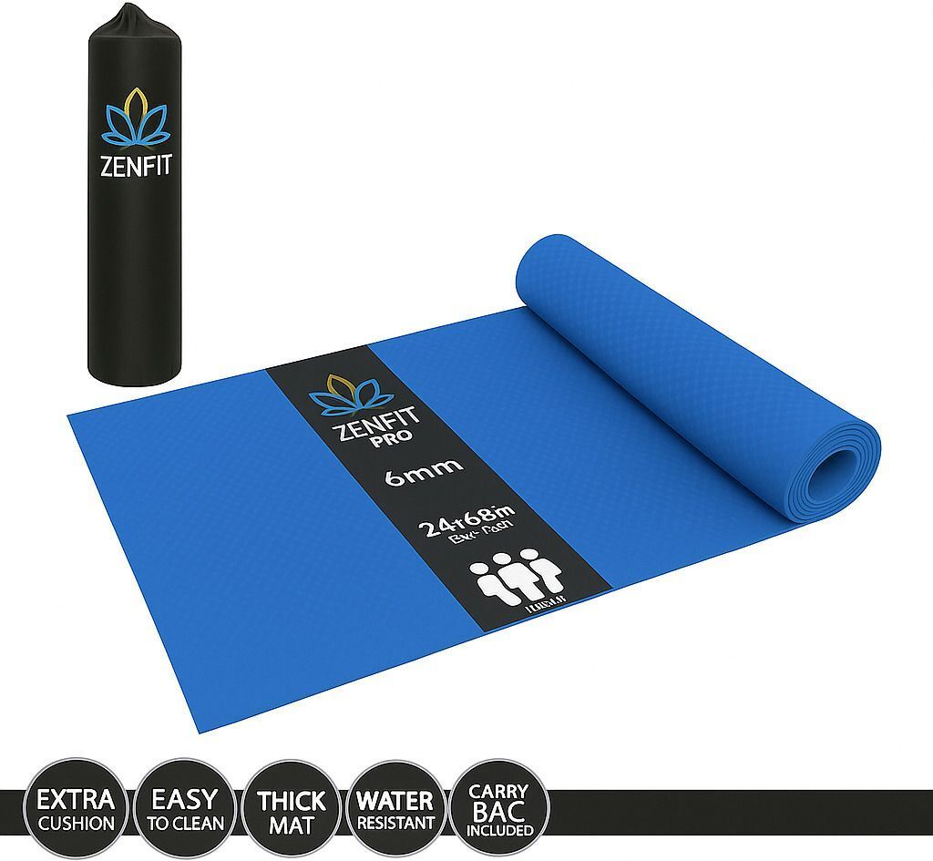 6MM - Super-Sports Yoga Mat for Mens Women Kids 6 mm Yoga Mat-image-18