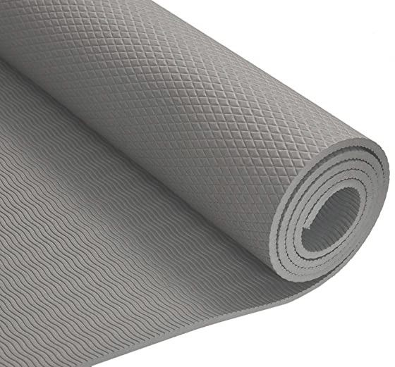 6mm Grey Anti-Skid Yoga Mat For Home Gym & Outdoor Workout for men and women 6 mm Yoga Mat-image-22