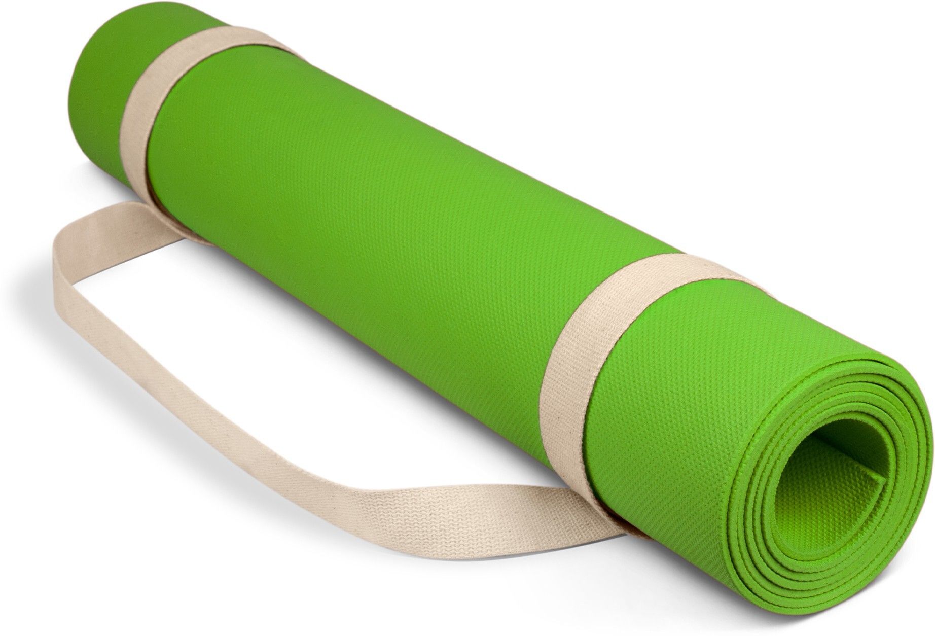 Anti Skid Yoga Mat with Strap, Green 6 mm Yoga Mat