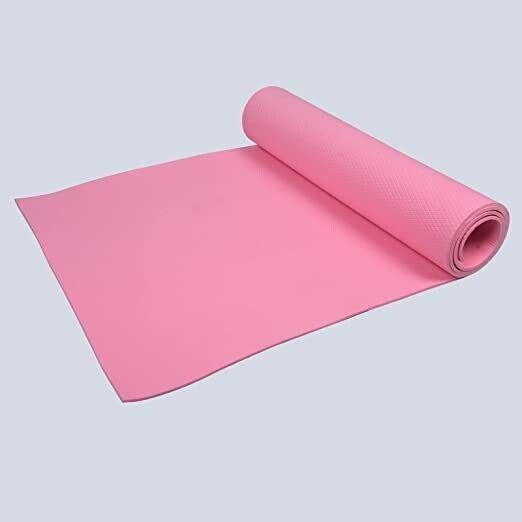 Yoga Mat For Men Women & Kids Eva Exercise Mat For Gym Pink 4 mm Yoga Mat-image-45
