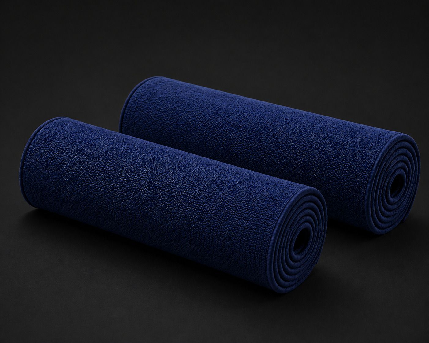 Premium Anti Slip Handloom Cotton Mat Pure Cotton Sweat Absorbent Gym Mat Blue 3 mm Yoga Mat-image-9