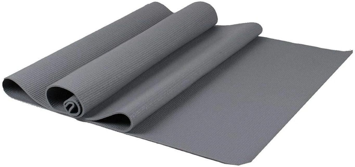 Yoga Mat for Men & Women Mat for Yoga, Gym, Workout & Fitness Grey 6 mm Yoga Mat-image-26
