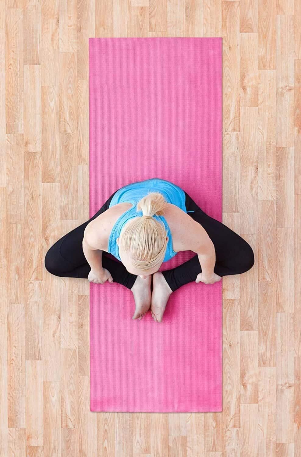 Anti Skid Yoga Mat for Men & Women (Pink, 4mm)_new Pink 4 mm Yoga Mat-image-49