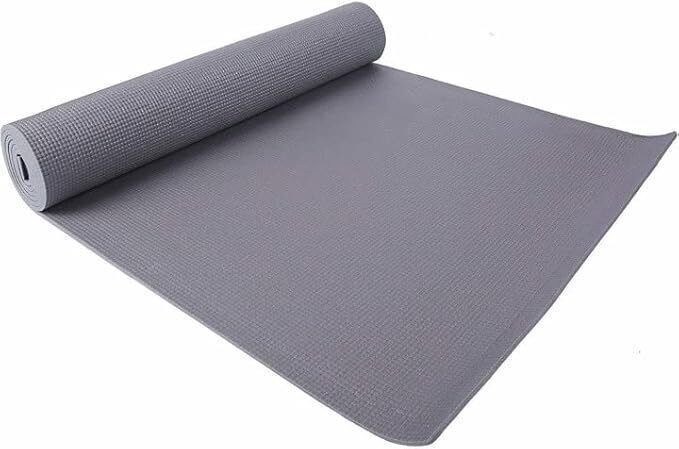 4mm Premium EVA Yoga Mat grey Anti Skid, Home Exercise_QTY -1 Multicolor 4 mm Yoga Mat-image-3