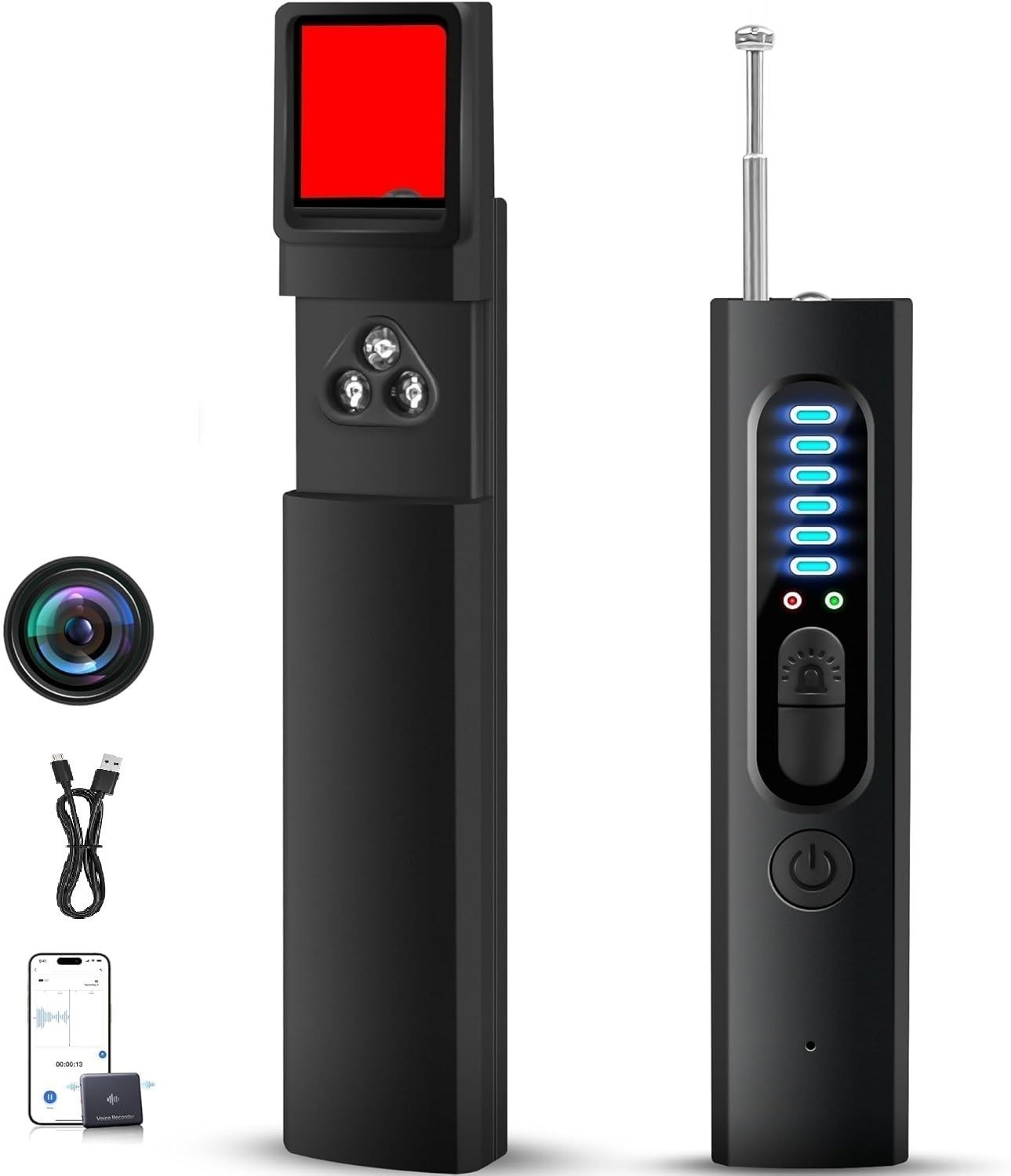 Deoxys 2025 RF Wireless Anti-Spy Detector Beetle Detector GPS Detector Sports and Action Camera-image-37