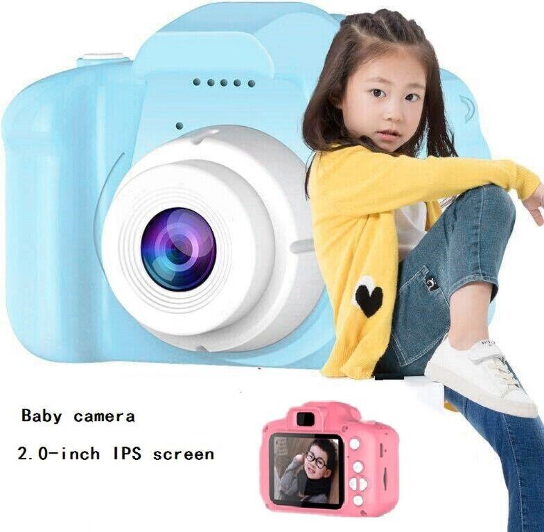 Bzrqx Gift Toy Baby Camera Baby Gift HD 8MP Video Digital Sports Camera 2 Inch Screen Recorder Soft Cover Sports and Action Camera-image-11