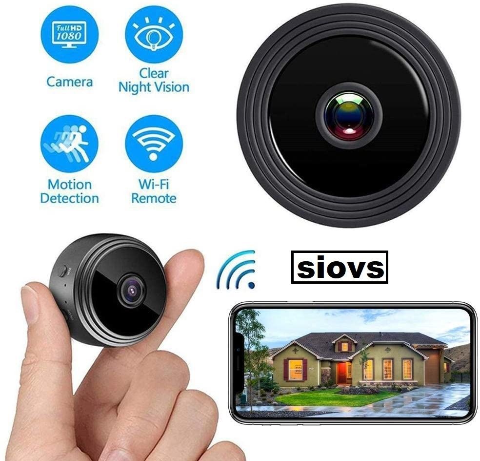 SIOVS SECURITY CAMERA HD 1080P WiFi Nanny Camera with 150 Wide Angle, Portable Mini Security Cam Sports and Action Camera-image-42