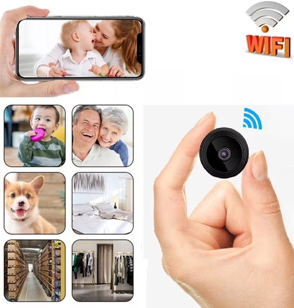 OSHSIZ WIFI SECURITY CAMERA 1080p WiFi Camera with Smart Night Mode, Motion Sensor & Wide Angle Sports and Action Camera