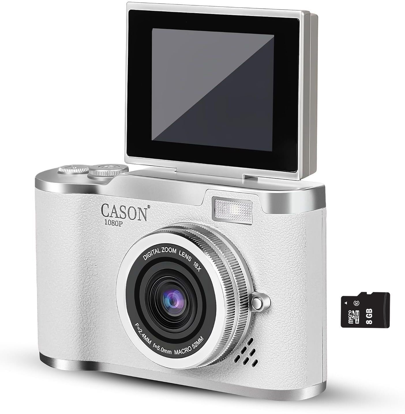CASON 07 WT 48MP Digital Camera for Kids-Real Photo & Video Mini Camera for Photography Sports and Action Camera
