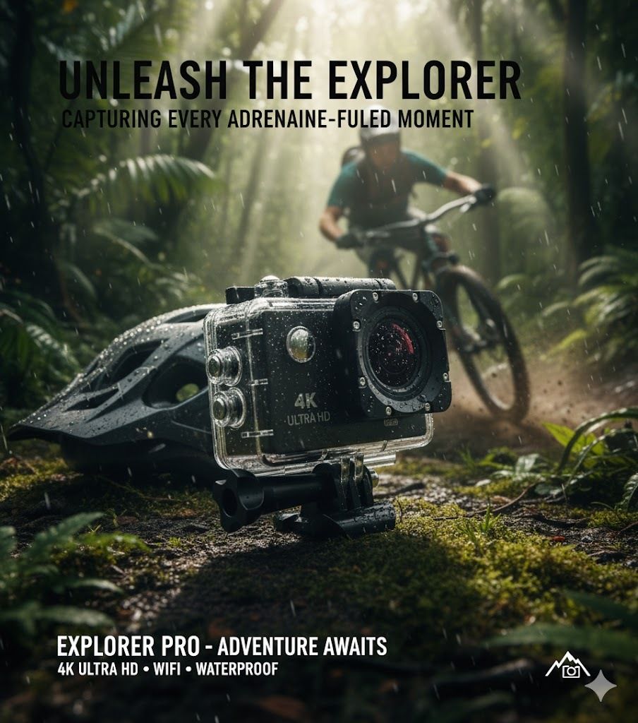 CIRCUITA Professional 4K Action Camera 4k 20MP Wifi 30M Waterproof Action Camera Sports DV Camcorder Sports and Action Camera-image-44