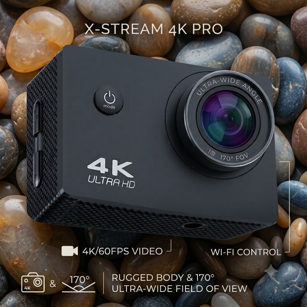 ASCAM PROFESSIONAL Action Camera with WiFi, Waterproof Camera for Vlogging, Travel & Outdoor CAMERA Sports and Action Camera-picture-10
