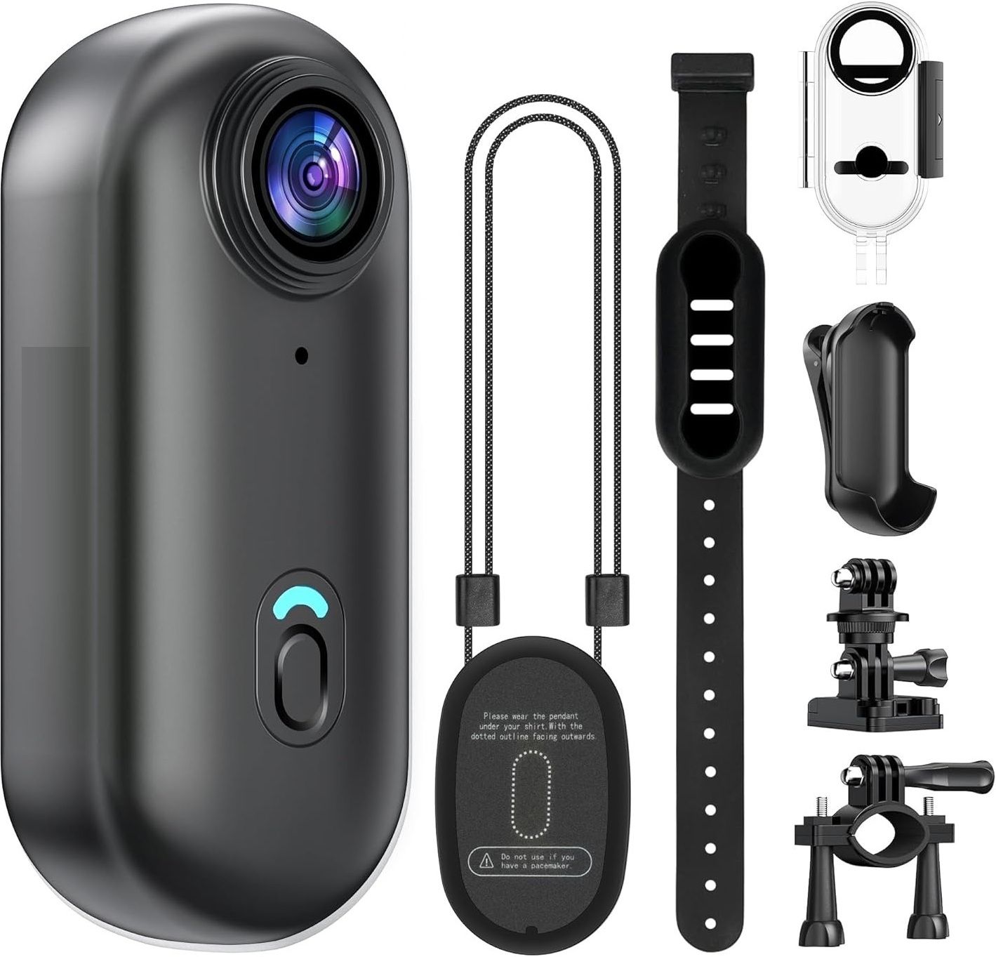 MADHAVGROUPS Mini Body Camera Series Mini Wearable Body Camera 1080P HD Portable Video Recorder with Magnetic Pendant Sports and Action Camera-image-45