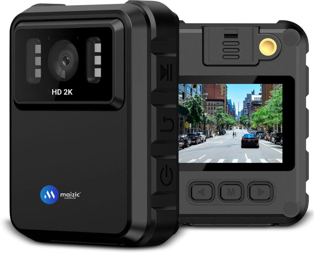 Maizic Smarthome spy camera series 4K Clip-Cam Body Camera – 64GB, Night Vision, 150° Wide Angle, Audio/Video Sports and Action Camera-image-40