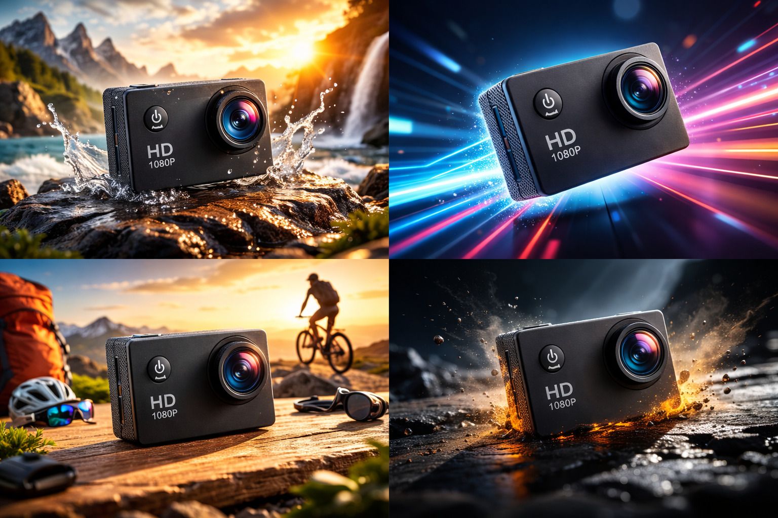 NXPRO action camera 2K WiFi Action Camera 12MP with 30M Waterproof Case | Sports and Action Camera-image-0