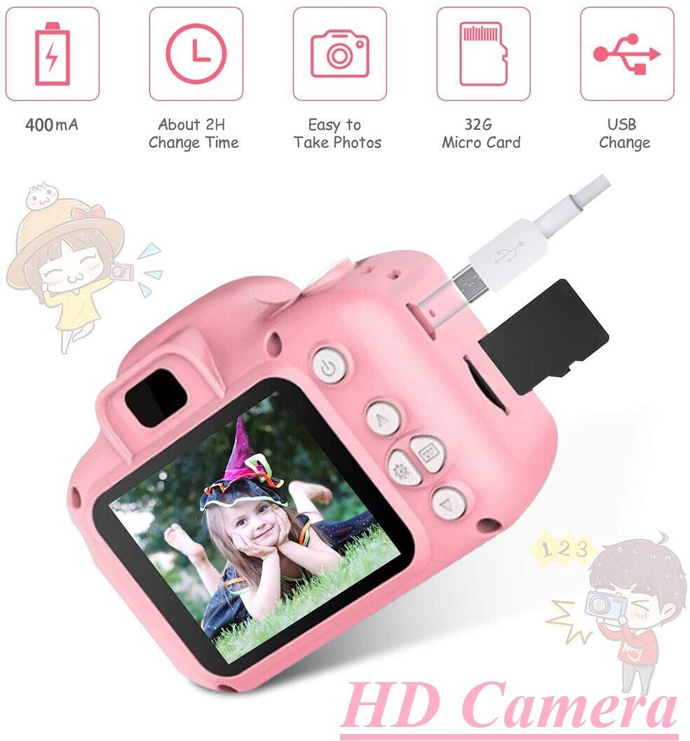 AVOIHS Gift toys High Pixel HD Recording Selfie Timer Photography Gift Kids Girls Boys Toy Camera Sports and Action Camera